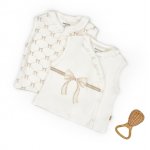 Set 2 vestute pentru bebelusi BabyCosy stone Organic Wear marime 6-9 luni