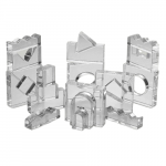 Set 25 blocuri acrilice transparente TickiT