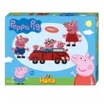 Set 4000 margele Hama Midi Peppa Pig si 2 plansete Patrat in cutie