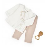 Set bluza si pantalonasi BabyCosy Bow marime 18-24 luni