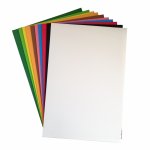 Set 10 coli de hartie colorata gumata 20x30 cm