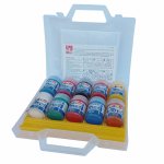 Set de 10 flacoane cu vopsea pentru material textil