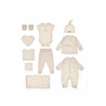 Set pentru nou nascut BabyCosy Lamb din bumbac cu 10 piese
