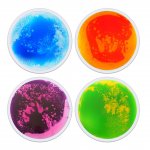 Set 4 placi rotunde senzoriale cu gel Playlearn diametru 50 cm