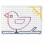 Set 4 plansete albe pentru pregatirea scrierii