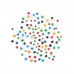 Set 600 ochisori autocolanti cu iris colorat