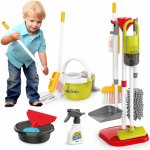 Set de curatenie Matadi Home Little Helper cu aspirator vertical electronic cu functie aspirare, faras, mop, galeata cu storcator si accesorii menaj