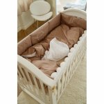 Set de lenjerie din bumbac cu 7 piese pentru patut Twins Fluffy Puffy