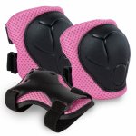Set de protectie pentru copii Kidwell Trix Pink cotiere si genunchiere, marimea M