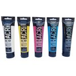 Set de vopsea acrilica in 5 culori 100 ml