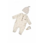 Set salopeta si caciulita BabyCosy Lamb marime 0-3 luni