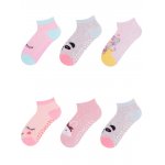 Sosete scurte pentru fetite cu talpa antiderapanta marime 27