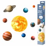 Sticker decorativ pentru copii autoadeziv Planete 91x72 cm