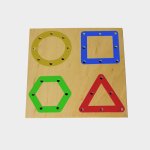 Tabla perforata pentru snuruire forme geometrice