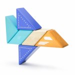 Set 6 blocuri magnetice pentru calatorii Tegu Jet Plane