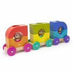 Tramvai din lemn magnetic 12 piese Tegu Tram