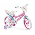 Bicicleta pentru copii Toimsa Fantasy Walk 16 inch cu roti ajutatoare, cos frontal si scaun pentru papusi
