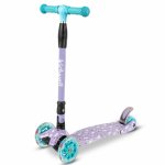 Trotineta pentru copii Kidwell Vento Kitty pliabila, roti cu led, ghidon din aluminiu reglabil, greutate admisa 50 kg, varsta 3 ani+
