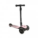 Trotineta pentru copii Momi San Roz pliabila, cu roti led 3 ani+
