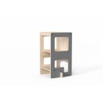 Turn de invatare MamaToyz Kule Flip multifunctional gri