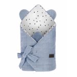 Wrap cu urechi Babyhorn pentru nou nascut Royal Baby Denim Sleepee
