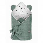 Wrap cu urechi Babyhorn pentru nou nascut Royal Baby Green Sleepee