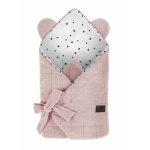Wrap cu urechi Babyhorn pentru nou nascut Royal Baby Pink Sleepee