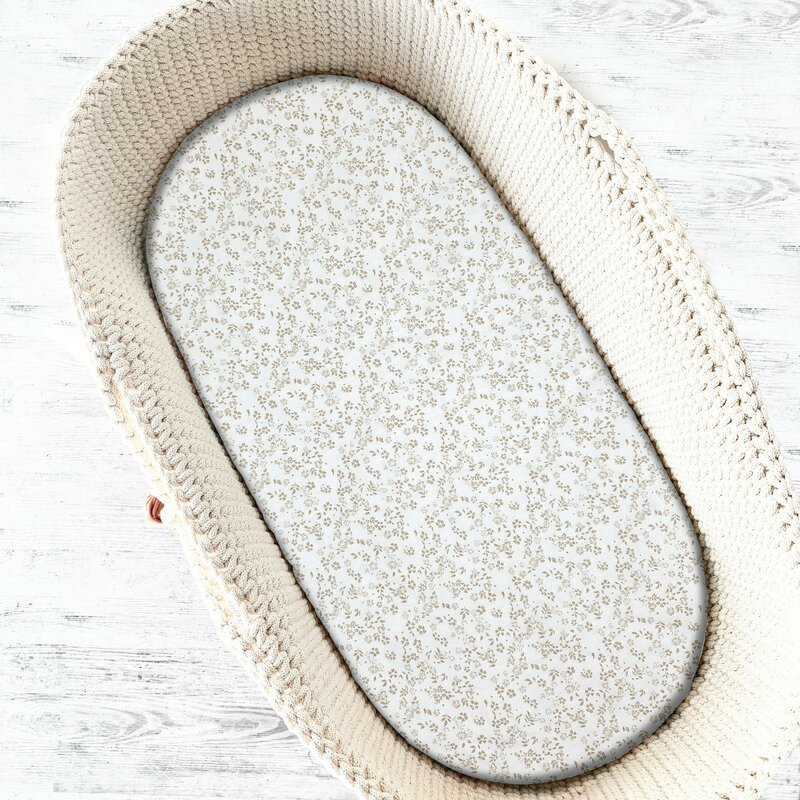 Cearceaf cu elastic Miminu pentru landou 80x35 cm din bumbac Meadow - 1