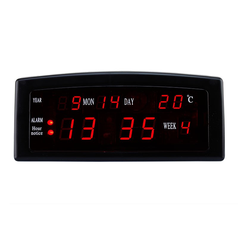 Ceas cu afisaj led rosu, calendar, alarma, format ampm, caixing