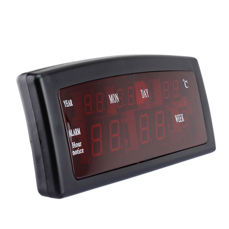 Ceas cu afisaj led rosu, calendar, alarma, format ampm, caixing - 1