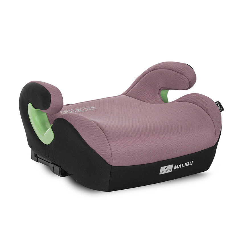 Inaltator auto cu isofix Lorelli Malibu Pink 6-12 ani, 125-150 cm, cu conectori pentru ghidaj - 1