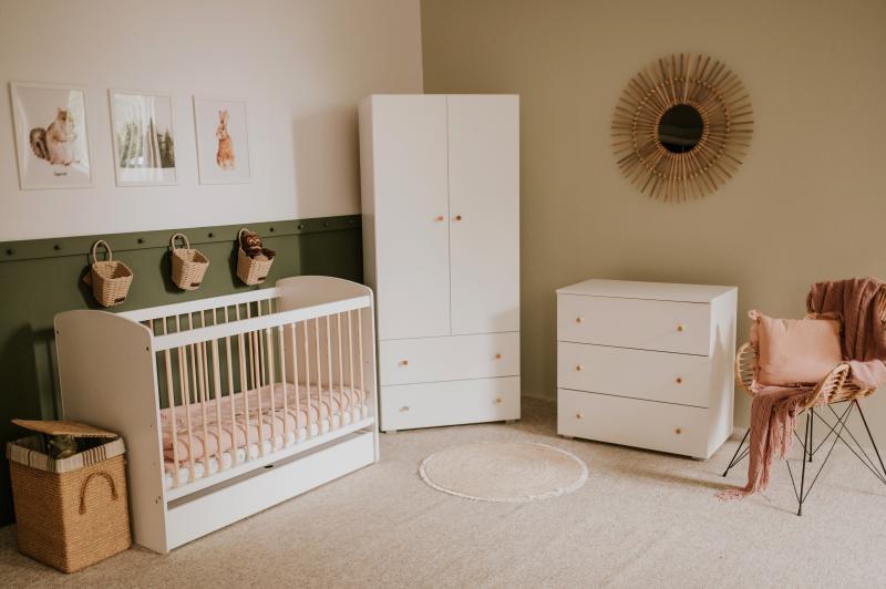 Mobilier camera copii si bebelusi KLlups Karolina Alb-Natur - 5