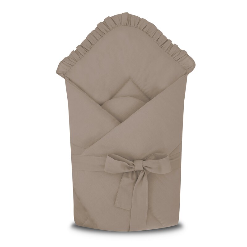 Paturica de infasat MimiNu din bumbac 75x75 cm Colectia Royal Mocha