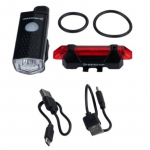 Set 2 lumini reincarcabile Dunlop pentru bicicleta