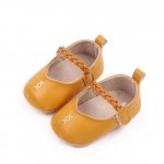 Pantofiori galben mustar pentru fetite 3-6 luni marimea 18