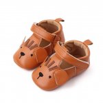 Pantofiori maro pentru copii 3-6 luni Soricel marimea 18