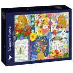 Puzzle Bluebird Jane Mayday Beehives and bees 1000 piese