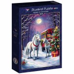 Puzzle Bluebird Horses at christmas 300 piese