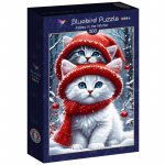 Puzzle Bluebird Kitties in the winter 300 piese
