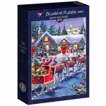 Puzzle Bluebird Santa and sleigh 500 piese