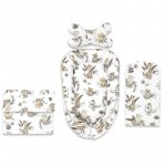 Set 4 in 1 cosulet bebelus MimiNu Baby Cocoon 75x55 cm Savanna