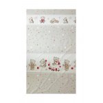 Lenjerie din bumbac cu 8 piese pentru saltea 120x60 cm Beberoyal Bears&Toys Bej