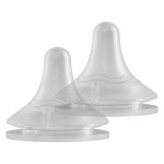 Set 2 tetine din silicon fara BPA KidsCare 6 luni+