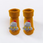 Sosete flausate pentru bebelusi 6-9 luni marime 19 Jucarioare de Craciun Model 2