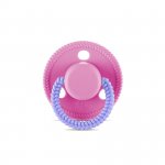 Suzeta forma rotunda din silicon moale 0 luni+ Pink