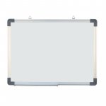 Tabla magnetica 45x60 cm, rama de aluminiu, alba, tavita suport marker